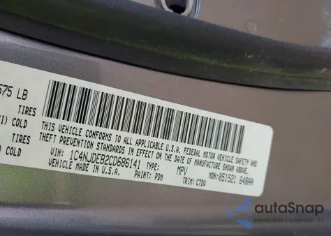 2012 Jeep Compass Latitude from USA, damaged, VIN 1C4NJDEB2CD686141